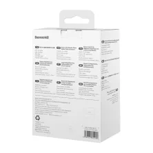 Автотримач для телефону магнітний Baseus C01 Magnetic Stick-on Version на торпедо з тримачем для кабелю Фіолетовий