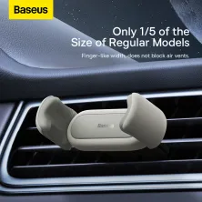 Автотримач для телефона Baseus Steel Cannon 2 Air Outlet Car Mount у повітропровід Білий