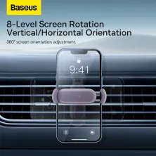 Автодержатель для телефона Baseus Steel Cannon 2 Air Outlet Car Mount в воздуховод Фиолетовый