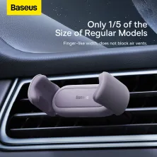 Автодержатель для телефона Baseus Steel Cannon 2 Air Outlet Car Mount в воздуховод Фиолетовый