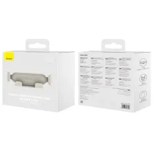 Автодержатель для телефона Baseus Stable Gravitational Car Mount Lite Air Outlet в воздуховод Белый