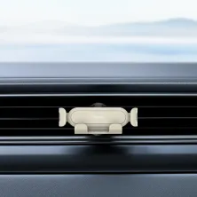 Автодержатель для телефона Baseus Stable Gravitational Car Mount Lite Air Outlet в воздуховод Белый