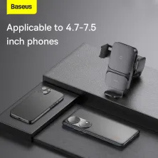 Бездротовий автомобільний зарядний пристрій Baseus Wisdom Auto Alignment Car Mount Wireless Charger з технологією Qi 15W Чорний