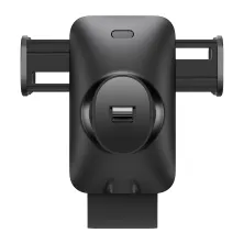 Бездротовий автомобільний зарядний пристрій Baseus Wisdom Auto Alignment Car Mount Wireless Charger з технологією Qi 15W Чорний