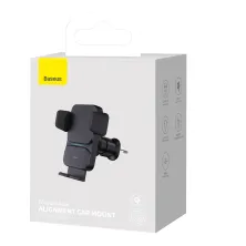 Бездротовий автомобільний зарядний пристрій Baseus Wisdom Auto Alignment Car Mount Wireless Charger з технологією Qi 15W Чорний