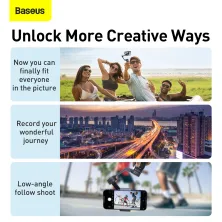 Стедікам Baseus Control Smartphone Handheld Folding Gimbal Stabilizer трьохосьовий стабілізатор для смартфона Чорний