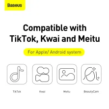 Селфі-монопод Baseus Ultra Mini Bluetooth Folding з функцією Bluetooth Білий