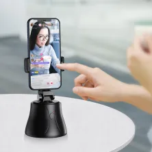 Смарт тримач для смартфона одновісний стабілізатор Baseus 360°AI Following Shot Tripod Head Чорний