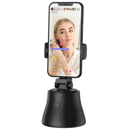 Смарт тримач для смартфона одновісний стабілізатор Baseus 360°AI Following Shot Tripod Head Чорний