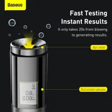 Алкотестер цифровой портативный Baseus Digital Alcohol Tester Черный