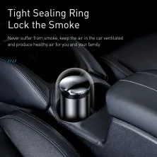 Автомобільна попільничка в підсклянник Baseus Premium Car Ashtray Сірий