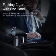 Автомобільна попільничка в підсклянник Baseus Premium Car Ashtray Сірий