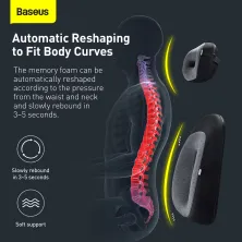 Подушка для спины Baseus Floating Car Waist Pillow Черный