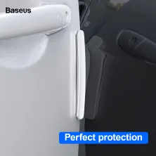 Противоударные накладки на двери автомобиля Baseus Streamlined Car Door Bumper Strip набор 4 штуки Белый