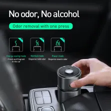 Ароматизатор в машину Baseus Breeze fan Air Freshener for Vehicles с 2 ароматами Cologne и Ocean Серебристый
