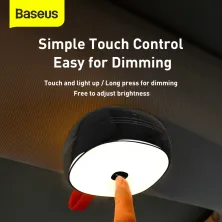 Лампа на сонячній батареї з акумулятором для автомобіля Baseus In-car Solar Reading Lamp Чорний