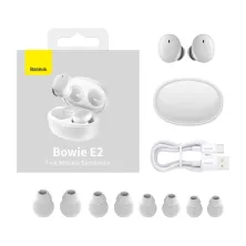 Бездротові Bluetooth навушники Baseus Bowie E2 True Wireless TWS Earphones Білий
