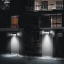 Світильник фасадний Baseus Solar Energy 5.1Вт 260Lm на сонячній батареї 1800mAh з датчиком руху Набір 2 шт Чорний