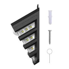 Світильник фасадний Baseus Solar Energy 5.1Вт 260Lm на сонячній батареї 1800mAh з датчиком руху Набір 2 шт Чорний