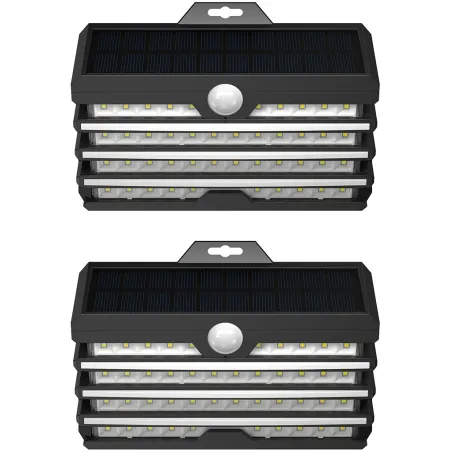 Світильник фасадний Baseus Solar Energy 5.1Вт 260Lm на сонячній батареї 1800mAh з датчиком руху Набір 2 шт Чорний