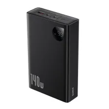 УМБ Baseus Adaman 24000mAh 140W 6A з технологією QC3.0+PD3.0 USB+2Type-C+ кабель Type-C to Type-C 100W 20V/5A 1м Чорний