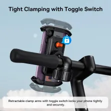 Тримач телефону на велосипед Baseus QuickGo Series Bike Phone Mount Чорний