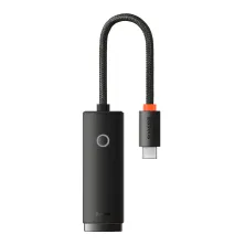 USB Перехідник Baseus Lite Series Ethernet 100 Mbps Type-C to RJ45 Чорний
