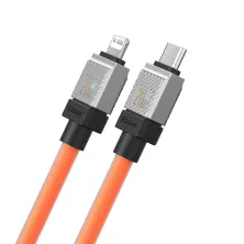Кабель Baseus CoolPlay Series Fast Charging Data Cable Type-C to Lightning PD 20W 2m Помаранчевий