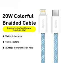 Кабель Baseus Dynamic Series Fast Charging Data Cable Type-C to Lightning PD 20W 1m Синий