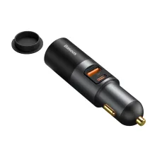 Автомобильное зарядное устройство Baseus Share Together Fast Charge Car Charger 120W USB+Type-C + 1 Прикуриватель Серый