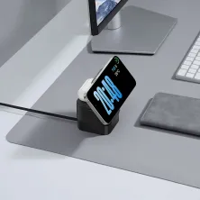 Бездротовий зарядний пристрій Baseus MagPro Series 2-in-1 Magnetic з функцією MagSafe і Qi2 20W та вбудованим кабелем Type-C Чорний