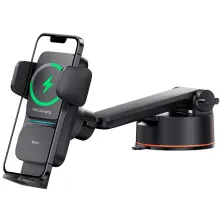 Беспроводное автомобильное зарядное устройство Baseus Wisdom Auto Alignment Car Mount Wireless Charger Suction Base с технологией Qi 15W Черный
