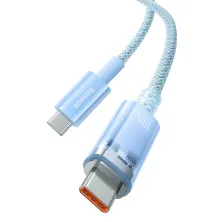Кабель Baseus Explorer Series with Smart Temperature Control Fast Charging Data Cable Type-C to Type-C 100W 20V 5A 2m Блакитний