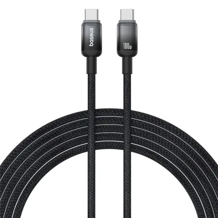 Кабель Baseus Discolor Series Fast Charging Data Cable Type-C to Type-C 100W 20V 5A 1m Черный