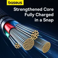 Кабель Baseus Unbreakable Series Fast Charging Data Cable USB to Lightning 2.4A 1m Сірий