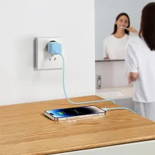 Сетевое зарядное устройство Baseus GaN5 Fast Charger 1C PD3.0 20W Type-C 3A Голубой