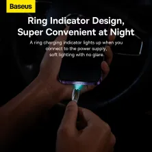 Кабель Baseus Glimmer Series Fast Charging Data Cable Type-C to Lightning PD 20W 1m Білий