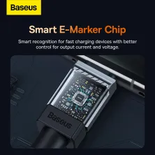 Кабель Baseus CoolPlay Series Fast Charging Data Cable Type-C to Type-C 100W 20V 5A 1m Білий