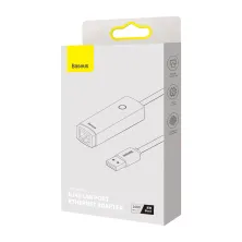 USB Переходник Baseus Lite Series Ethernet 1000 Mbps Type-A to RJ45 Чорний