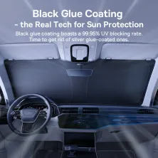 Солнцезащитная шторка автомобильная Baseus GoTrip DT1 Single Car Windshield Sunshade 80х150 см Черный
