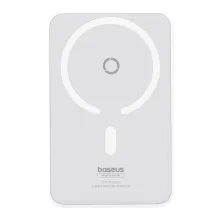 УМБ Baseus MagPro Magnetic Bracket Wireless Fast Charge 5000mAh 20W 2.4A QC3.0+PD3.0 з Бездротовою зарядкою Qi 15W Білий