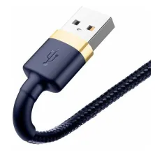 Кабель Baseus Cafule Cable USB to Lightning 2.4A 1m Синьо-Золотий