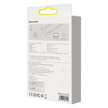 USB Перехідник Baseus Lite Series Ethernet 1000 Mbps Type-C to RJ45 Сірий
