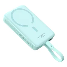 УМБ Baseus Magnetic Mini Wireless Fast Charge 10000mAh 30W 3A QC3.0+PD3.0 з функцією MagSafe та Qi 15W і Type-C 30W кабелем Блакитний