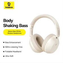 Бездротові навушники Bluetooth Baseus Bass 35 Max Wireless Headphone Білий