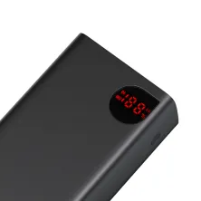 УМБ Baseus Adaman 40000mAh 22.5W з технологією QC3.0 + PD3.0 3USB+Type-C + Кабель USB to Micro Чорний