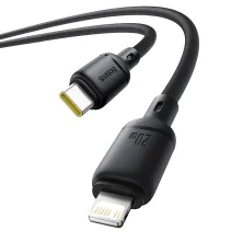 Кабель Baseus Silky Series Fast Charging Data Cable Type-C to Lightning PD 20W 2m Черный