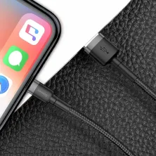 Кабель Baseus Cafule Cable USB to Lightning 1.5A 2m Чорний