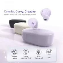 Бездротові Bluetooth навушники Baseus Bowie E18 True Wireless TWS Earphones Білий