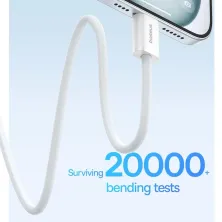 Кабель Baseus Superior 2 Series Fast Charging Data Cable Type-C to Type-C 100W 20V 5A 1m Білий